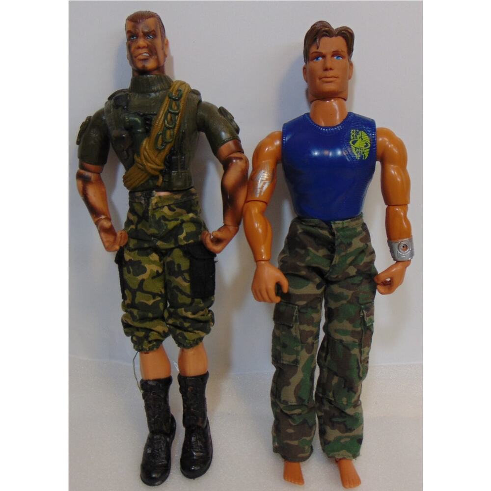 Vintage Action Figure 12" G.I. Joe Max Steel 1998 Mattel 2003 Lanard Articulated